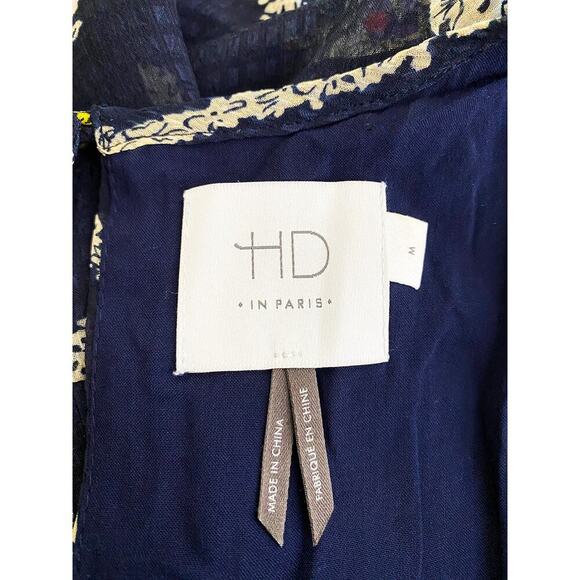 Anthropologie HD Paris Women's Rococo Sleeveless Midi Tiered Trapeze Dress Med - Picture 9 of 10